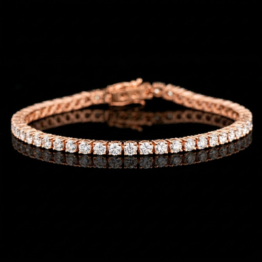 Signature VVS Moissanite Tennis Bracelet – 925 Sterling Silver