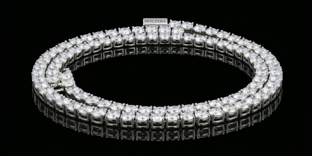 Signature 5mm VVS Moissanite Tennis Necklace - 925 Silver