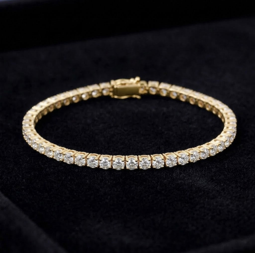 Signature VVS Moissanite Tennis Bracelet – 925 Sterling Silver