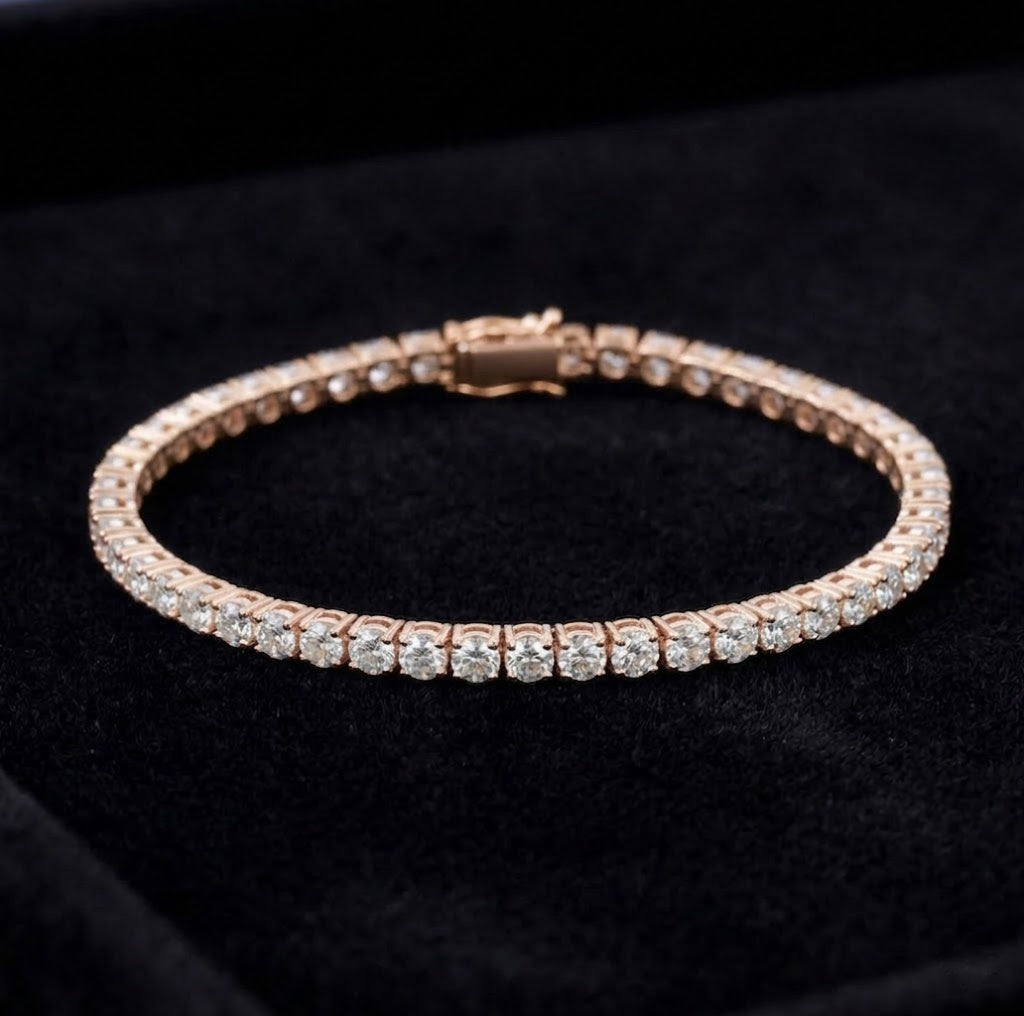 Signature VVS Moissanite Tennis Bracelet – 925 Sterling Silver