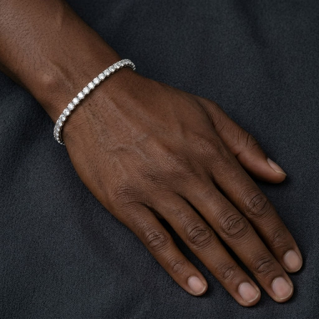 Signature VVS Moissanite Tennis Bracelet – 925 Sterling Silver